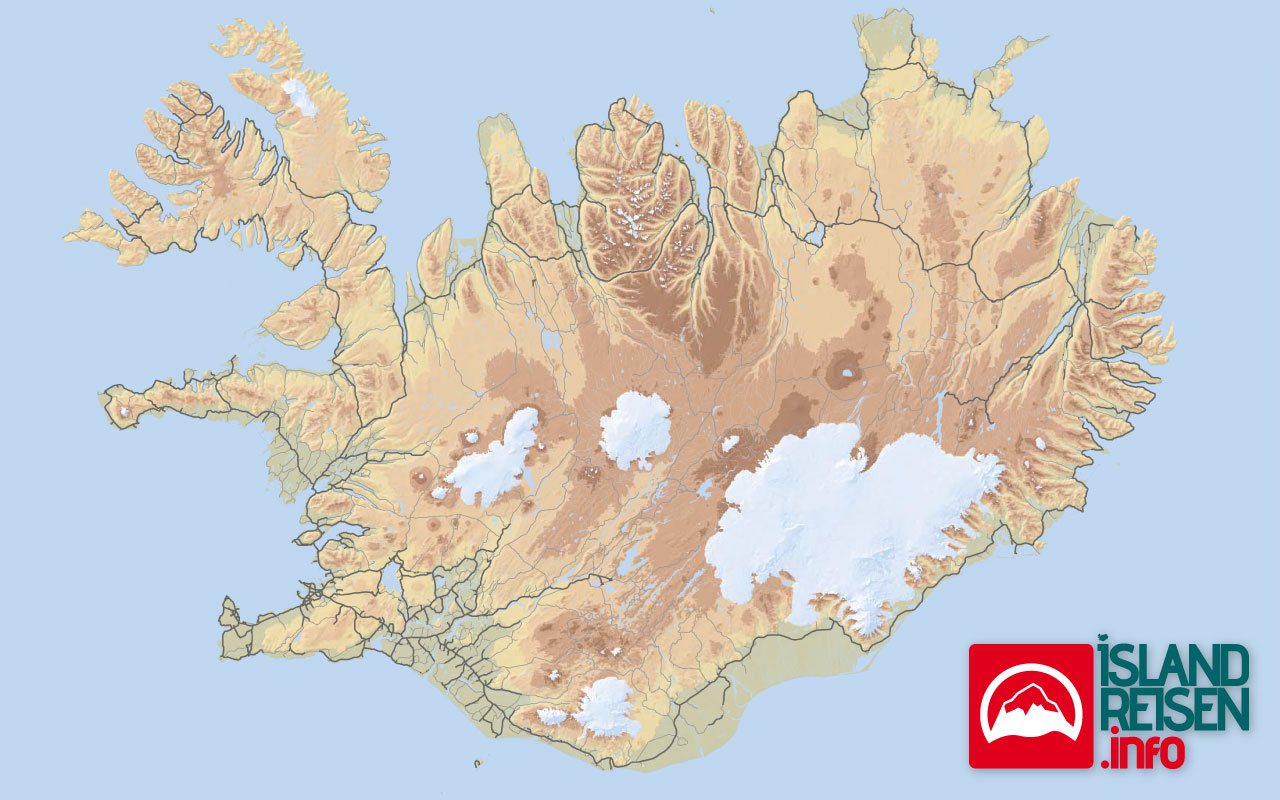 Island Landkarte Map
