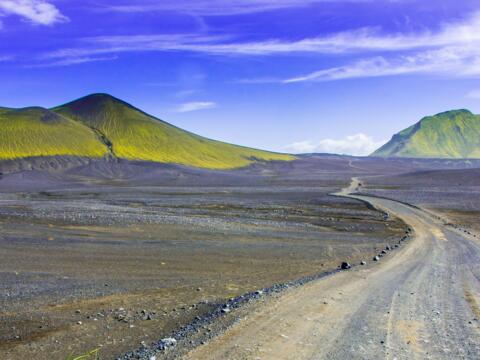 Landstraßen auf Island